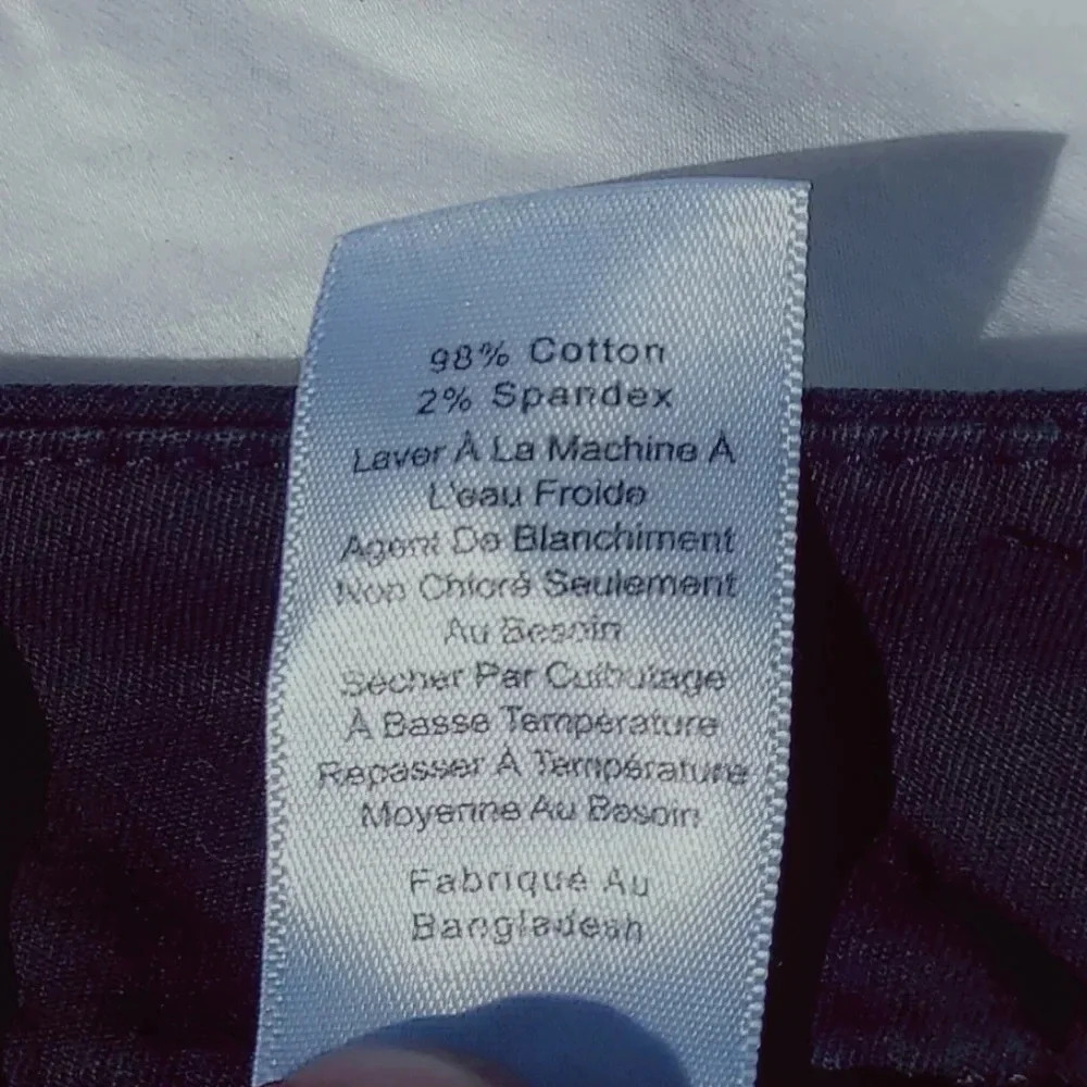 Talbots Perfect Womens Shorts Dark Blue Flat Front  Cotton Blend 2 - Picture 11 of 15